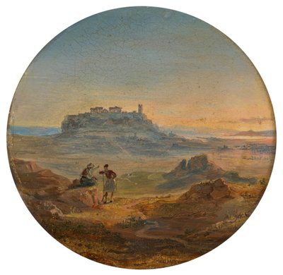 Akropolis van Athene door Carl Rottmann