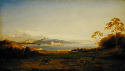 Baai en Haven in Corfu door Carl Rottmann