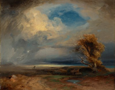 Kosmisch stormlandschap door Carl Rottmann