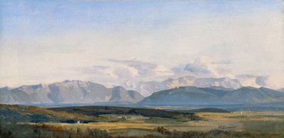 Voorgebergte landschap bij Murnau door Carl Rottmann