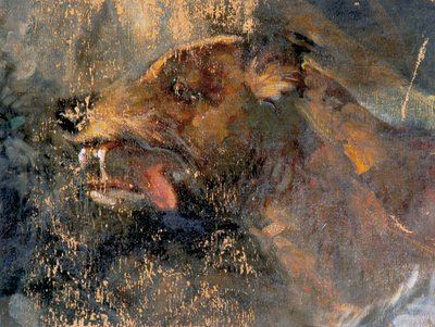 Hondenkop door Carl Rudolf Huber