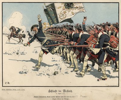 Slag bij Mollwitz door Carl Röchling