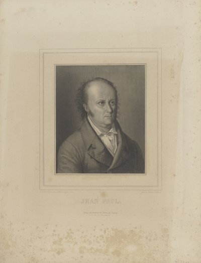 Portret van de schrijver Jean Paul door Carl Schleich