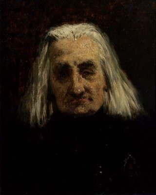 Portret van Franz Liszt (1811-1886) door Carl Schlosser