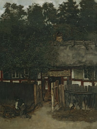 Boerenhuis in Ferch am Schwielowsee door Carl Schuch