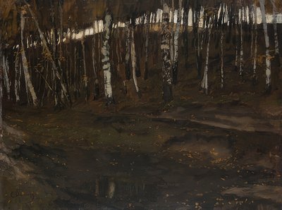 Berkenbos door Carl Schuch