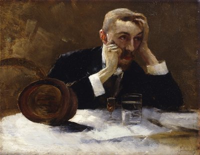 Laat zelfportret door Carl Schuch