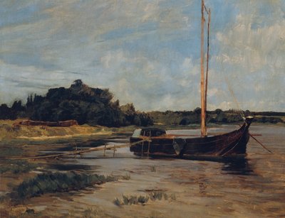 Zeilschip op de Havel door Carl Schuch