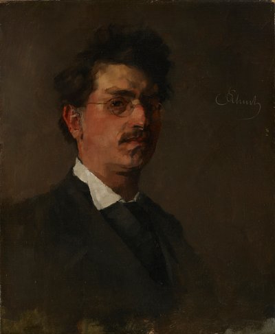 Zelfportret door Carl Schuch