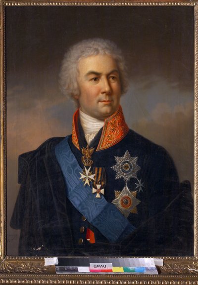 Portret van graaf Pyotr Zavadovsky (1739-1812) door Carl Schulz