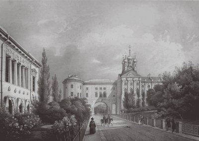 Het Keizerlijk Lyceum in Tsarskoye Selo, 1850s door Carl Schulz