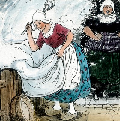 Broers Grimm - Sprookjes - Vrouw Holle, circa 1910 door Carl Simon