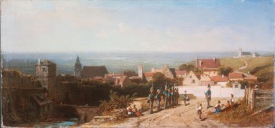 Oude stad door Carl Spitzweg