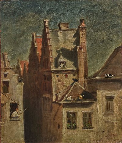 Kattenconcert door Carl Spitzweg