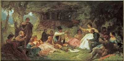 De picknick door Carl Spitzweg