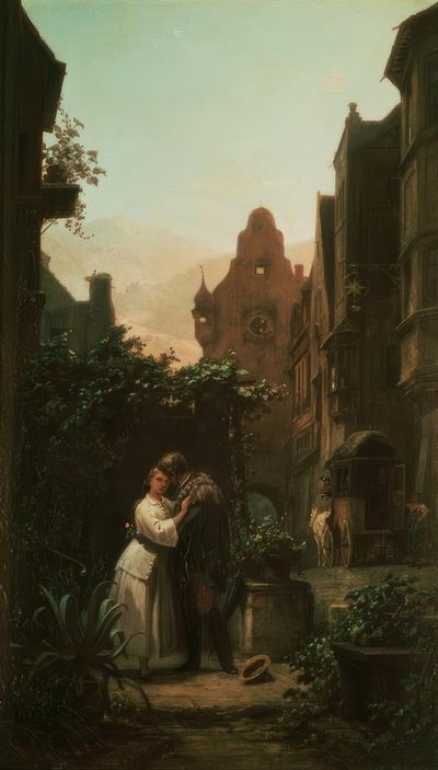 Het afscheid door Carl Spitzweg
