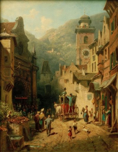 Het bezoek van de landsvader door Carl Spitzweg