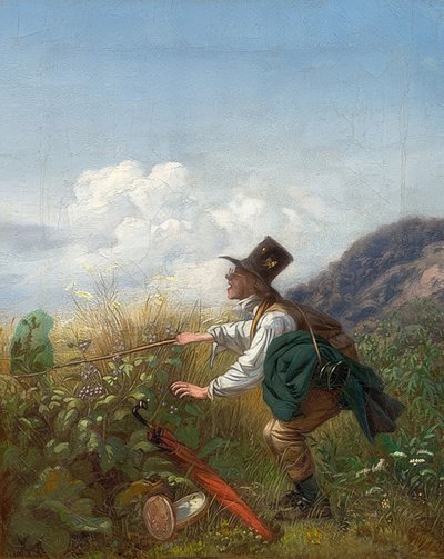 De vlindervanger (Botanicus) door Carl Spitzweg