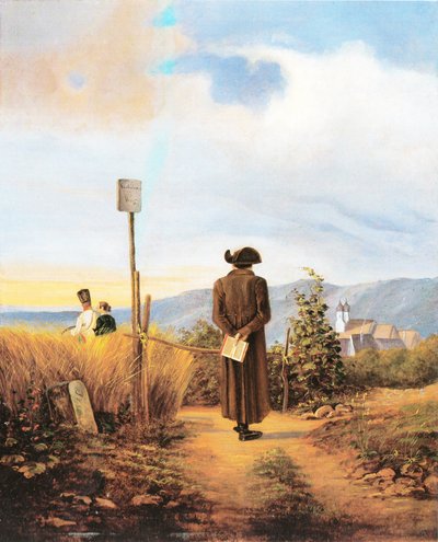 Het verboden pad door Carl Spitzweg