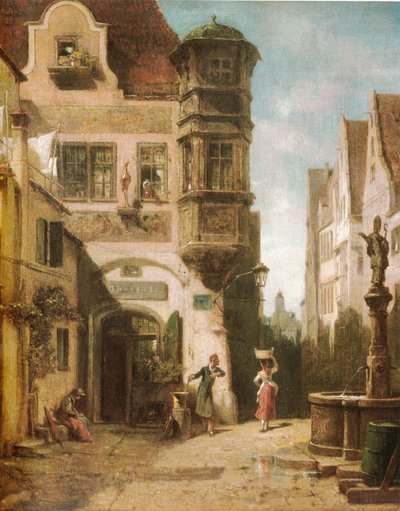 De verliefde apotheker door Carl Spitzweg