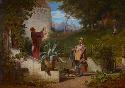 De jeugdvrienden door Carl Spitzweg