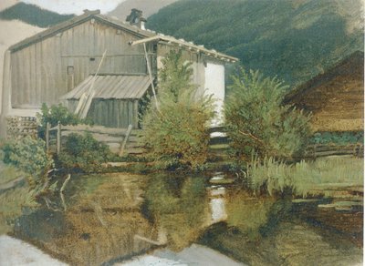 De molen van Gern door Carl Spitzweg