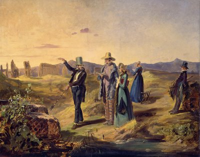 Engelsen in de Campagna door Carl Spitzweg