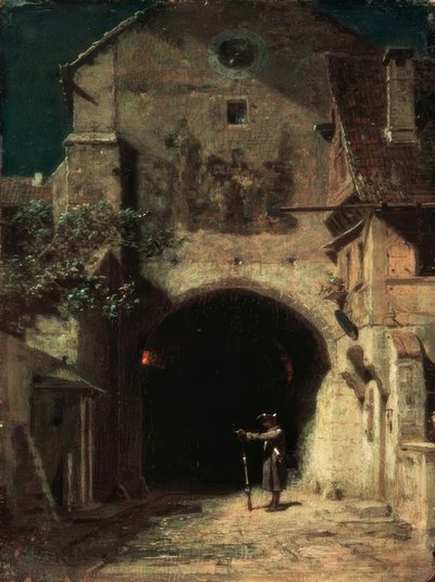 Gapende schildwacht door Carl Spitzweg