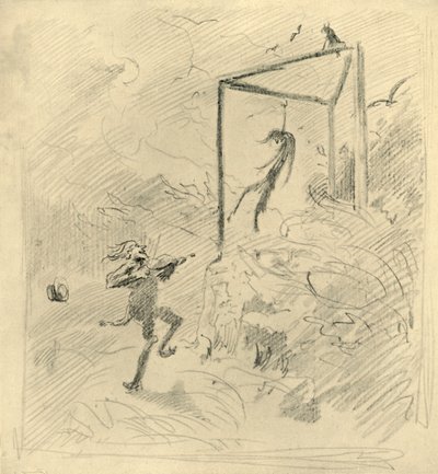 Galgenmuziek, midden-late 19e eeuw, ca. 1924 door Carl Spitzweg