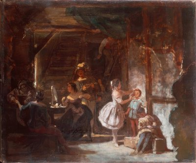 Achter de schermen door Carl Spitzweg