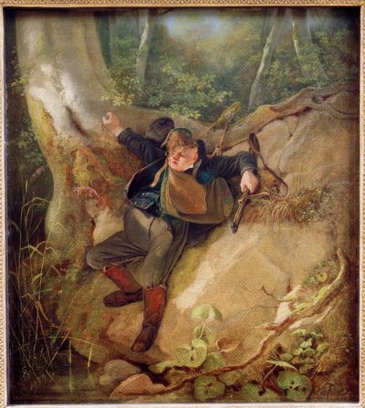 Jachtongeval door Carl Spitzweg