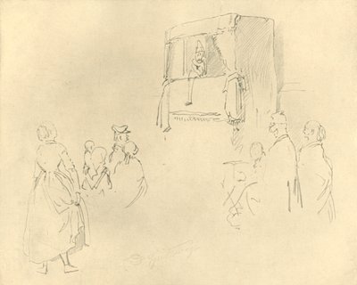 Kasperltheater I, midden-late 19e eeuw, ca. 1924 door Carl Spitzweg