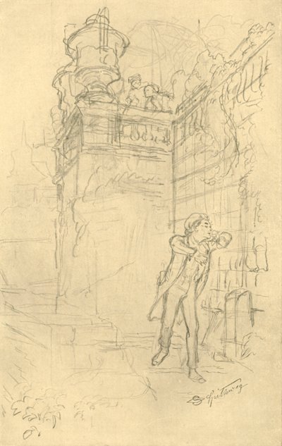 Malvolios kleinzoon, midden-late 19e eeuw, ca. 1924 door Carl Spitzweg