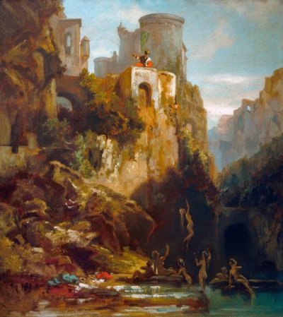 Nixenfang door Carl Spitzweg