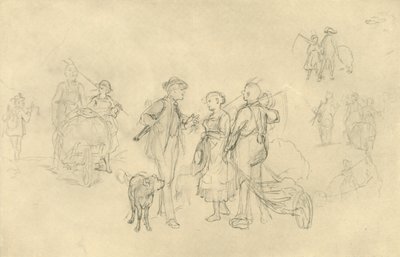 Verabredetes Rendezvous (midden-late 19e eeuw, c1924) door Carl Spitzweg