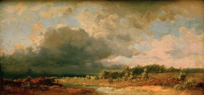 Vooralpenlandschap (motief aan de Amper) door Carl Spitzweg