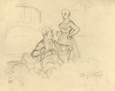 Was ist gefällig, midden-late 19e eeuw, ca. 1924 door Carl Spitzweg