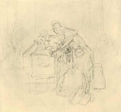 Zollvisitation II door Carl Spitzweg