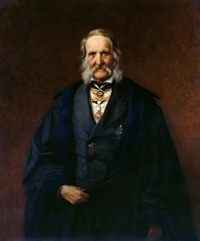 Portret van de natuurkundige Franz Ernst Neumann 1798-1895, 1886 door Carl Steffeck