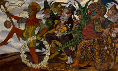 Carnavalsoptocht (Maskerade) door Carl Strathmann