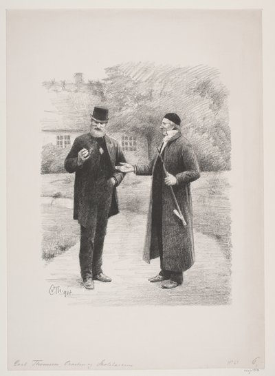 De Priester en de Schoolmeester door Carl Thomsen
