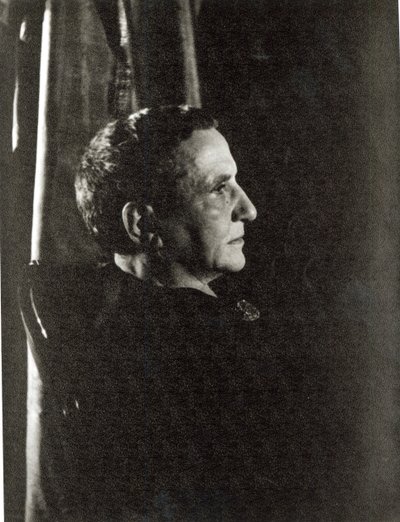 Gertrude Stein (1874-1946) 4 november 1934 (gelatinezilverdruk) door Carl Van Vechten