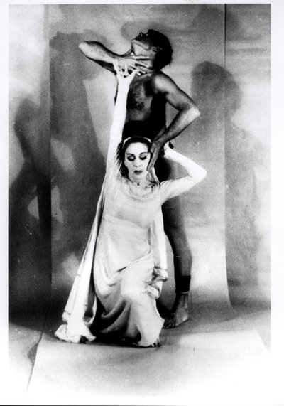 Martha Graham (1894-1991) en Bertram Ross (1920-2003) in 