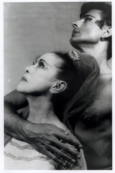 Martha Graham (1894-1991) en Bertram Ross (1920-2003) in 