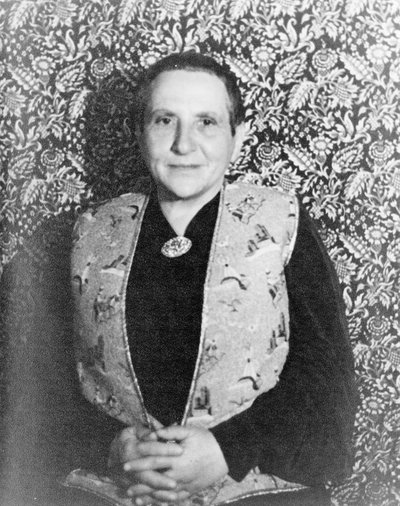 Portret van Gertrude Stein (1874-1946), New York door Carl Van Vechten