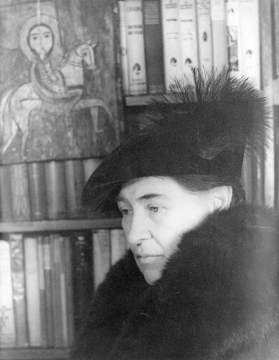 Willa Cather (1873-1947) 22 januari 1936 (zwart-wit foto) door Carl Van Vechten