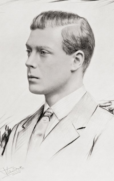Prins Edward, toekomstige Edward VIII, later Hertog van Windsor door Carl Vandyk