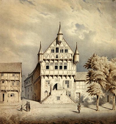 Stadhuis van Fritzlar door Carl W.E. Fink