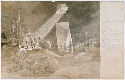 Vrijheidsstrijder in de zogenaamde schatkamer van Agamemnon bij Mycene door Carl Wilhelm Freiherr von Heideck