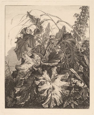 Bladgroen met riet door Carl Wilhelm Kolbe